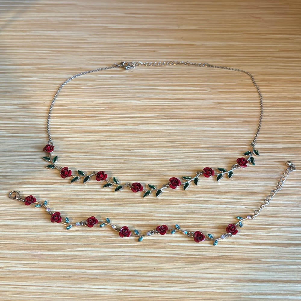 Rose Jewelry Set